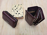 Маленький складной женский кошелек на конопке, кошелек из натуральной кожи TAILIAN 13×8см