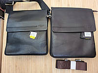 Мужская сумка из экокожи на плечо POLO 24×20×5см, мужская планшетка повседневная