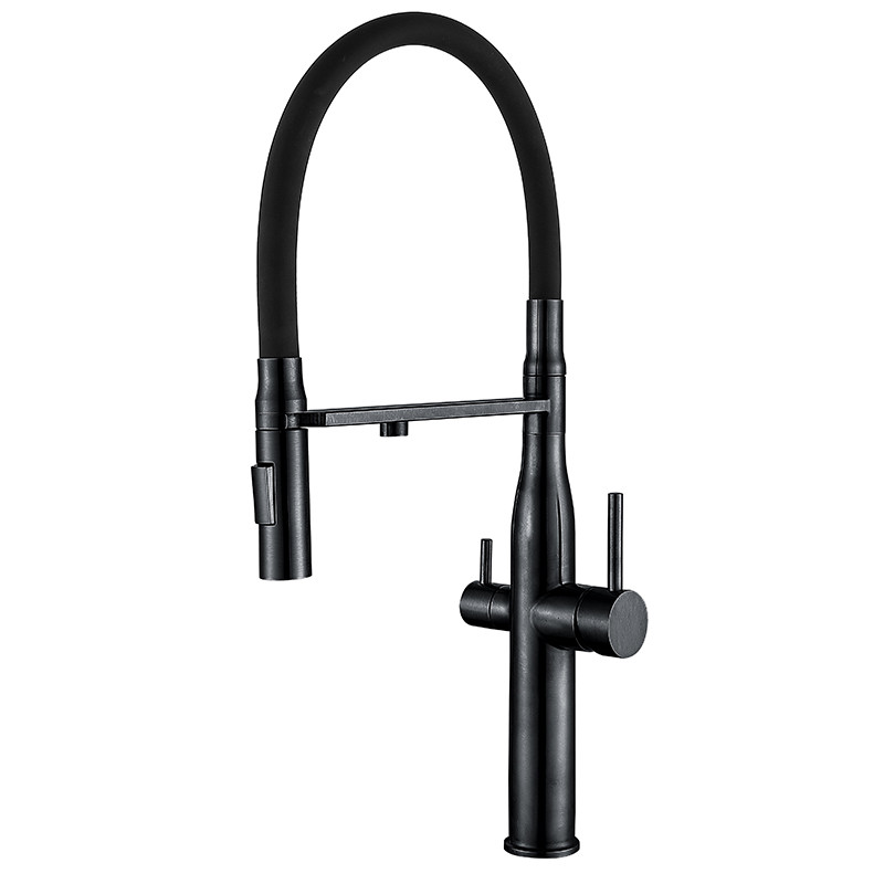 Суш.для кух. із сил.вил. MIXXUS VTM-021 BLACK REFL.BLACK з н.ст.SUS304 з вих.для вихован.води (MI6089)