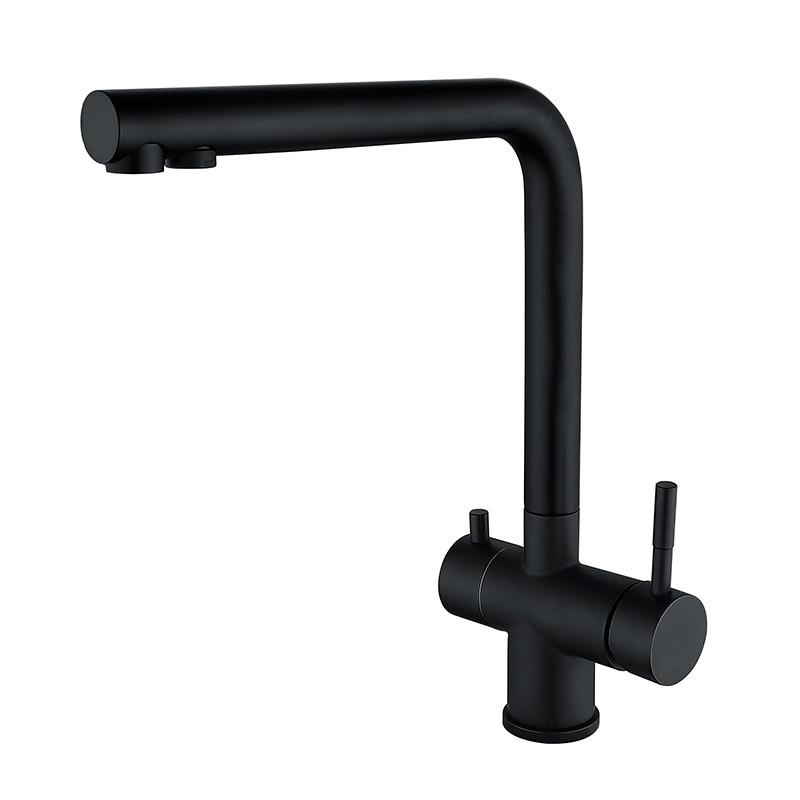 Суш. для кухні ZERIX LUX-021 BLACK з неірж. сталі SUS304 з ісх. для тварин. води (кол.чорний) (ZX4870