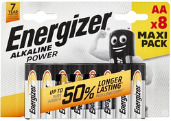 Лужна батарейка ААА/LR03 Energizer Alkaline Power — 8 штук (блістер)