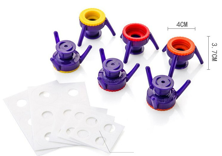 Перевернута кришка підставка для пластикових пляшок із захистом від протікання, фото 1