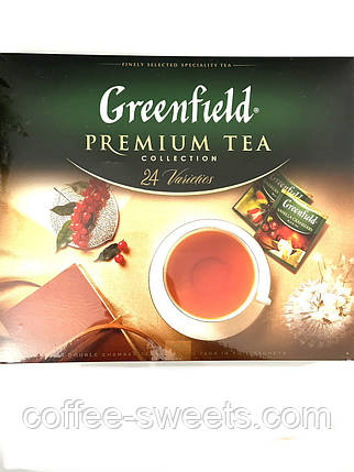 Подарунковий набір чаю пакетований Greenfield Premium tea Collection 24 різновиди 96 шт., фото 2