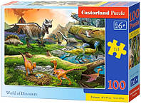 Castorland Puzzle 100. World of Dinosaurs / Світ динозаврів