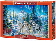 Castorland Puzzle 1500. Moonrise Call / Повний місяць (Вовки)