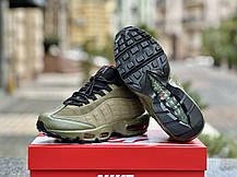 Чоловічі термокросівки Nike 95 Sneakerboot Green Khaki Найк 95 Снікерсбут високі Хакі термошкарпетка єврозима, фото 5