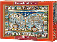 Castorland Puzzle 2000. Map of the world, 1639 / Карта світу 1639 року