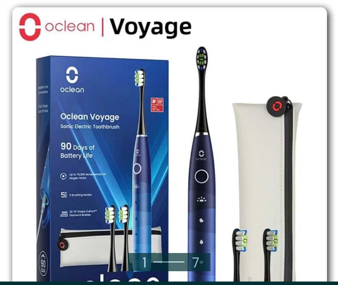 Зубна електрощітка Oclean Voyage Sonik Electric