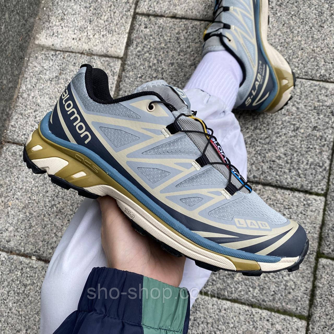 Кроссовки Salomon S/LAB XT-6 Blue/Beige, фото 1