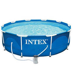 Басейн каркасний круглий INTEX 28202, фільтр-насос в комплекті, 305х76 см