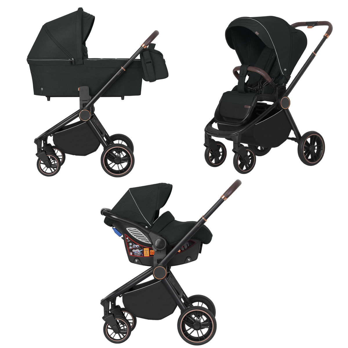 Коляска універсальна Carrello Epica CRL-8511/1 (3in1) Space Black дощовик /1/