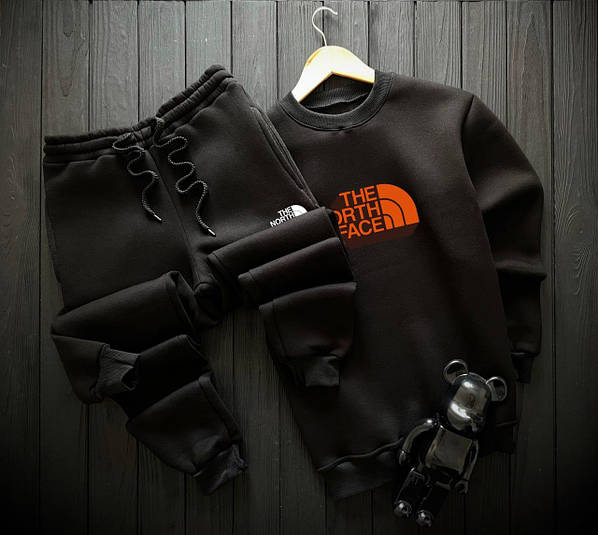 The north face tracksuit black deals