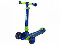Дитячий триколісний самокат Maraton Pony B Зелено-синій