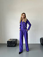 Женский костюм костюмка люкс 42,44 фиолетовый,малина,черный
