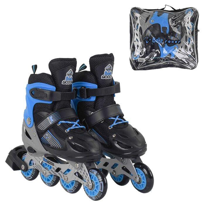 Розсувні ролики Best Roller 30093-L, розмір 38-42, сині колеса, що світяться.