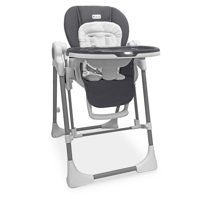 Стільчик-гойдалка для годування El Camino ME 1087, регулювання по висоті та положенню, музика, керування смартфоном, Сірий, фото 1