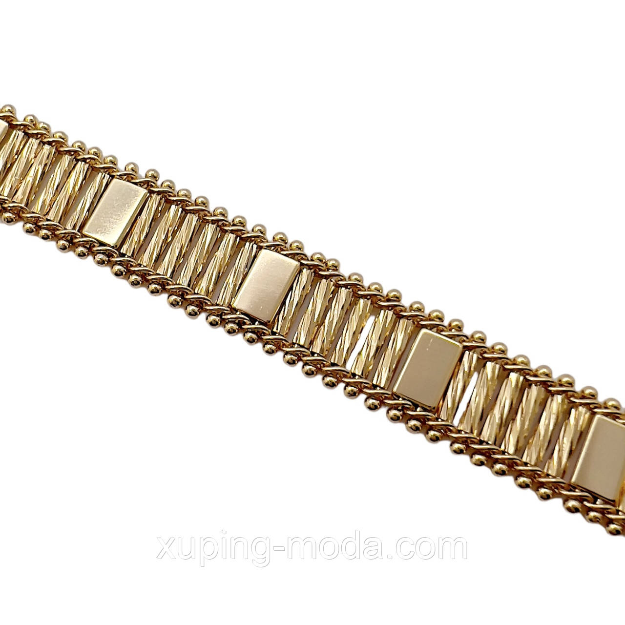 18.5 см х 12 мм. Браслет xuping. 18 к, фото 1