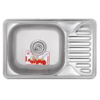 Мийка кухонна Зерікс (OLS-0138) 66х42см Срібляста DS