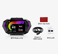 Проектор приборной панели SV GEYIREN P24 на лобовое стекло OBD2 HUD (sv2954)