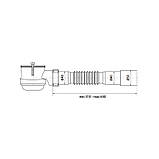 Сифон ZERIX SD-01 1 1/2" для душового піддону з випуском (ZX4956) DS, фото 2