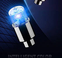 Ковпачки для коліс із підсвіткою для автомобіля мотоцикла велосипеда сині