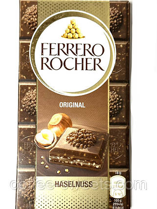 Шоколадка Ferrero Rocher Original Haselnuss 90g, фото 1
