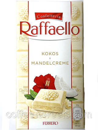 Шоколад Ferrero Raffaello Kokos und Mandelcreme 90g, фото 1