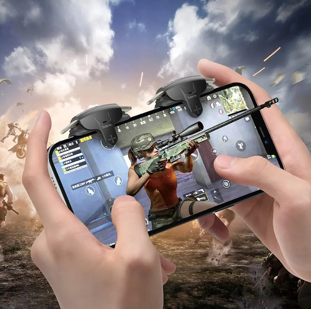 Тригери Hoco GM6 ігровий тримач для смартфона телефона, ігровий джойстик контролер на корпус