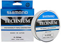 Леска Shimano Technium 200m 0.165mm 2.6kg Леска рыболовная Леска для рыбалки