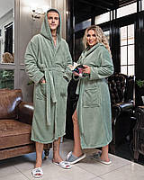 Стильные теплые парные махровые халаты женские мужские можно на подарок