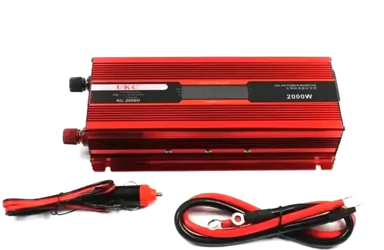 Преобразователь 12 вольт, Инвертор автомобильный 12 с дисплеем 2000W ...