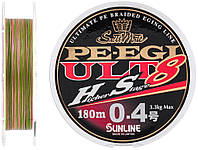 Шнур Sunline PE EGI ULT HS8 180m #0.4/0.104mm 3.3kg Шнур для рыбалки Шнур рыболовный