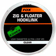 Поводковый материал Fox International Zig & Floater Hooklink 100м (Clear) 0.234mm 4.08kg Материал для поводков