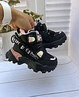 Демисезонные ботинки, размер 24, Bessky для девочки, B848-1A