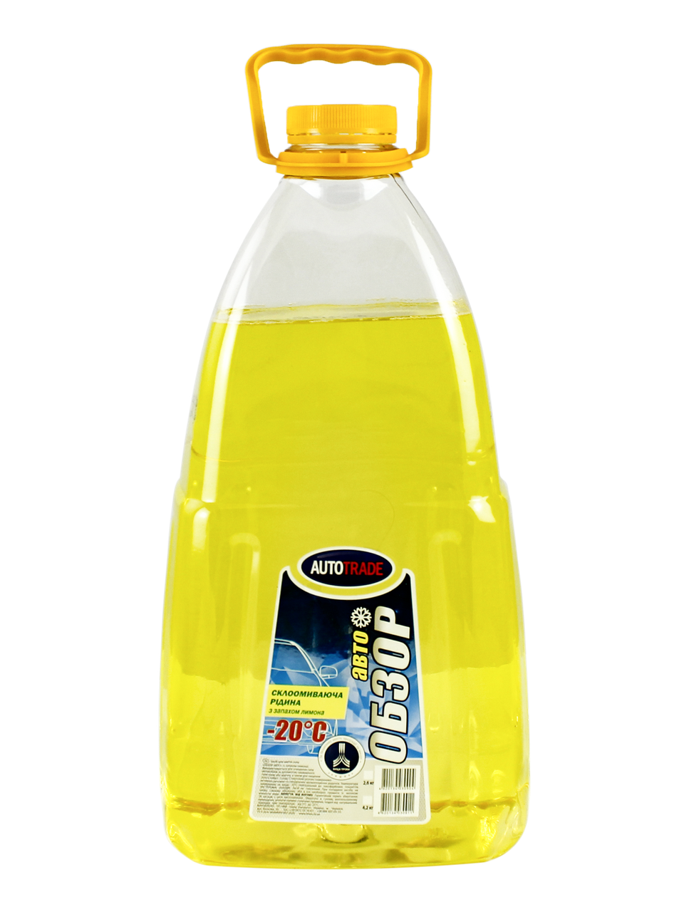 Омивач зимовий Autotrade -20 °C "Лимон" 4,2 кг, незамерзайчик, рідина для омивання скла авто Імпульс Авто Арт.130600