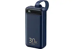 МОЩНАЯ БАТАРЕЯ 30000 mAh Power Bank Быстрая зарядка (Blue)