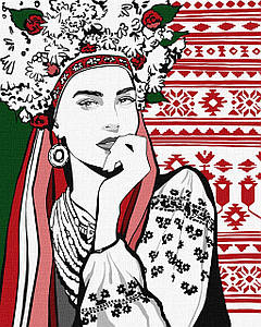 Картина за номерами Ідейка Чарівна українка 50х40 см