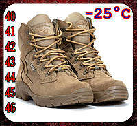 Ботинки тактические зимние из кожи Tornado Skadi койот, Тактическая обувь ВСУ