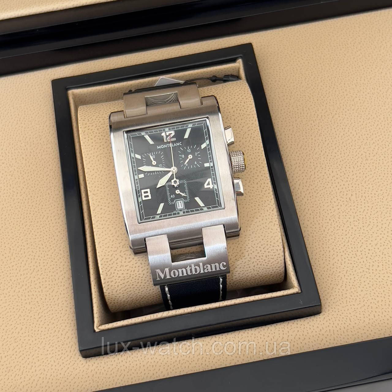 Годинник чоловічий MontBlanc Silver-Black