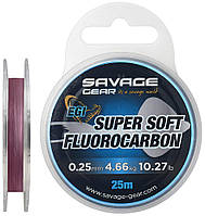 Флюорокарбон Savage Gear Super Soft EGI 25m 0.29mm 6.03kg Pink