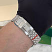 Годинник наручний чоловічий Rolex DateJust Silver/White, фото 6