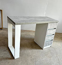 Манікюрний стіл з подвійною стільницею тумба на 4 ящики для майстра манікюру МR_СМ100+/32