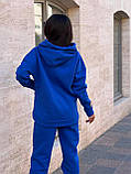 Теплий жіночий спортивний костюм із тринитки на флісі норма та батал новинка 2023, фото 2