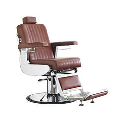 Крісла barber крісло чоловіче DIPLOMAT BARBER крісло з підголовником гідравлічний підйомник, колір коричневий