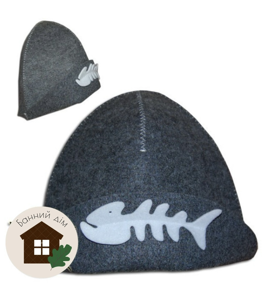 Шапка для лазні «Рибалка", фото 1