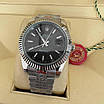 Модний чоловічий годинник Rolex DateJust Silver/Grey, фото 10