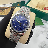 Классические наручные часы Rolex DateJust 36 Silver/Blue