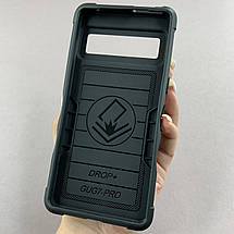 Чохол для Google Pixel 7 Pro протиударний із підставкою чохол на телефон гугл піксель 7 про чорний c6u, фото 2