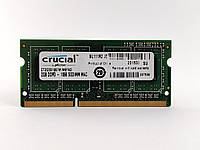 Оперативная память для ноутбука SODIMM Crucial DDR3 2Gb 1066MHz PC3-8500S (CT2G3S1067M.M8FKD) Б/У