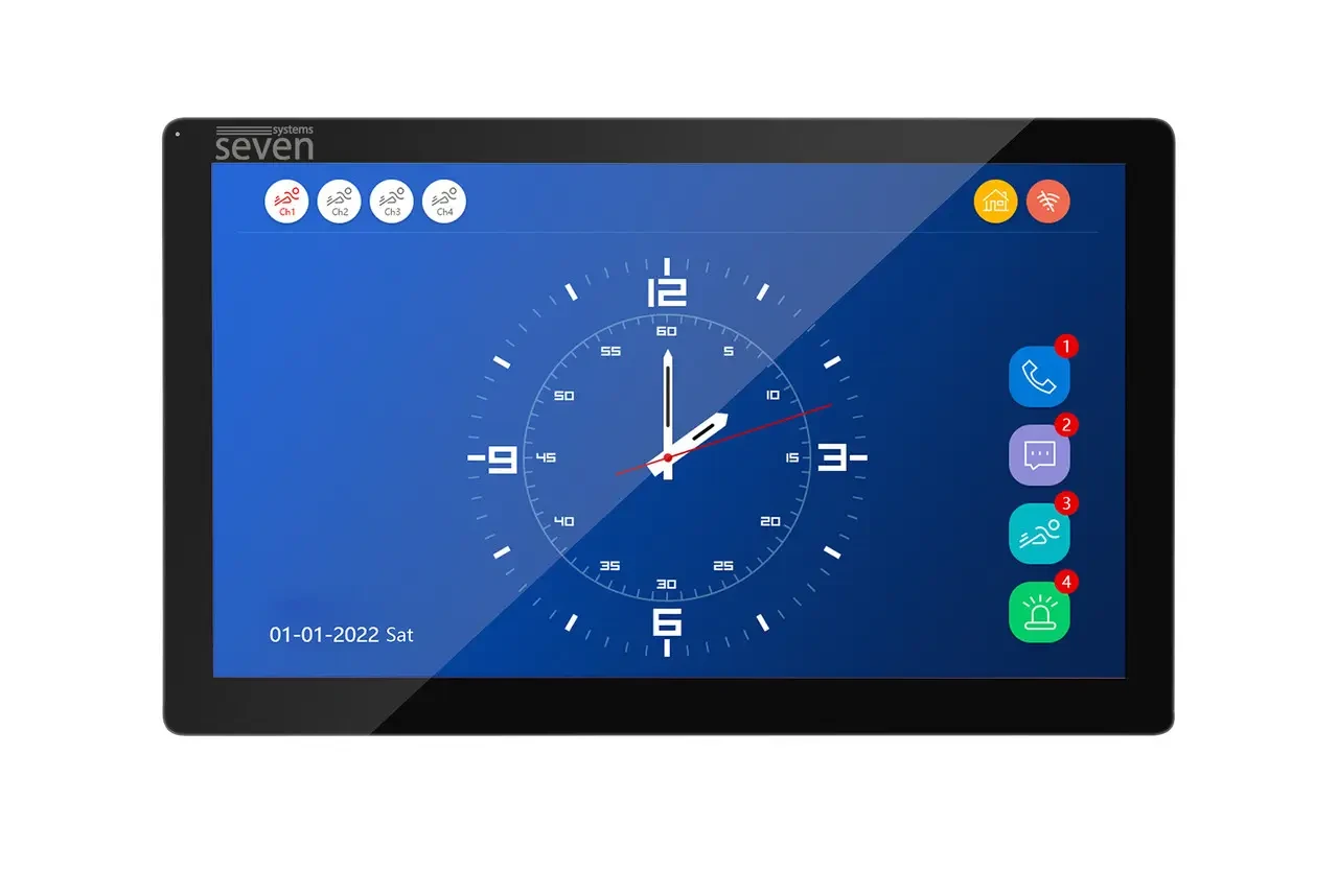Комплект Wi-Fi домофону 10 дюймів з панеллю виклику SEVEN DP-7517/07Kit black
